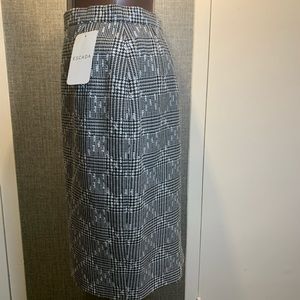 Escada Glen Plaid Pencil Skirt